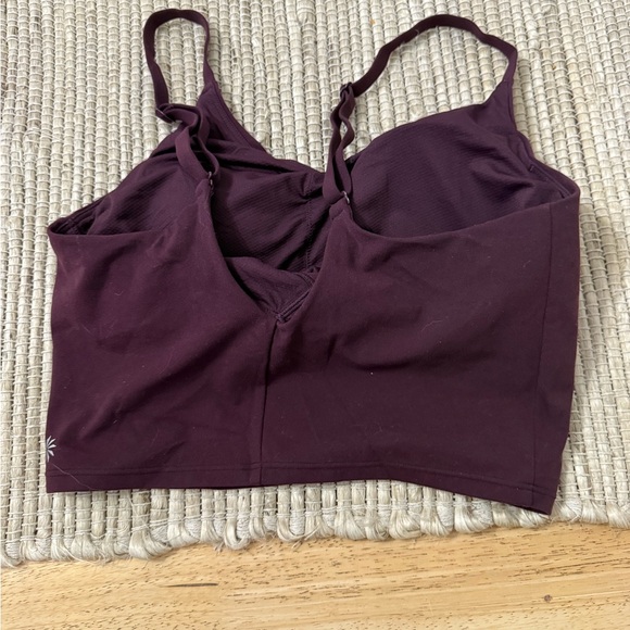 Athleta XS burgundy Crop Top - Picture 3 of 5